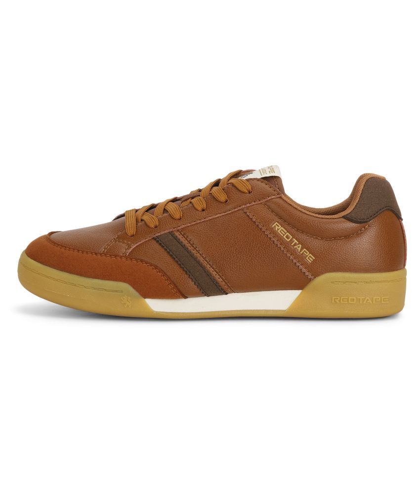 red tape men tan sneakers