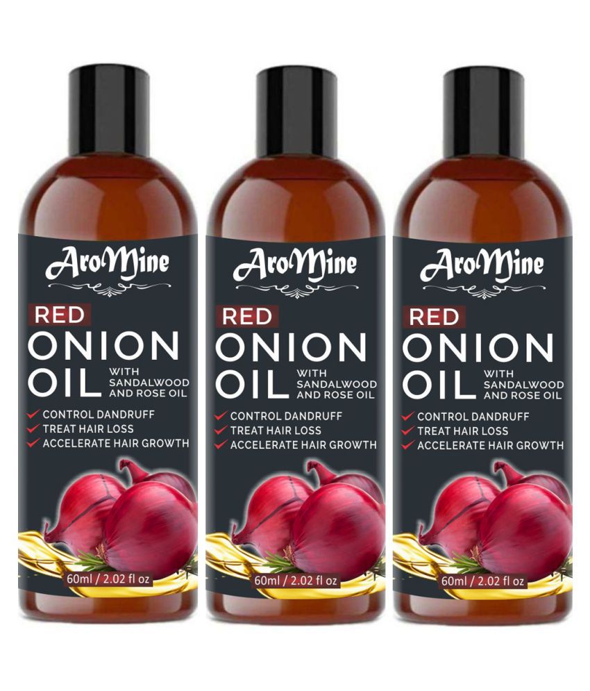     			Aromine - Hair Growth Onion Oil 180 ml ( Pack of 3 )