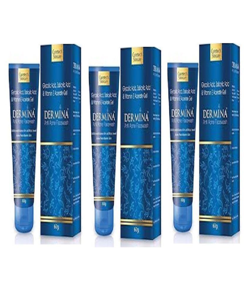 dermina anti acne face wash use