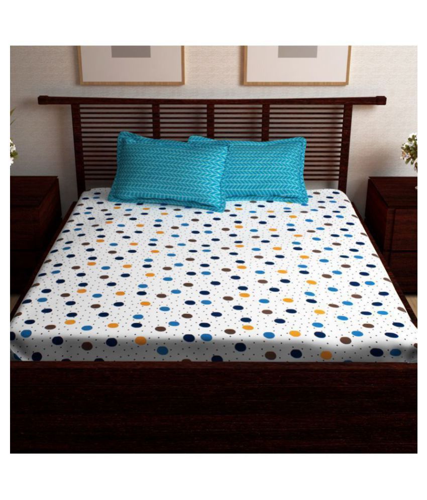 StoryHome Cotton Double Bedsheet with 2 Pillow Covers Buy StoryHome