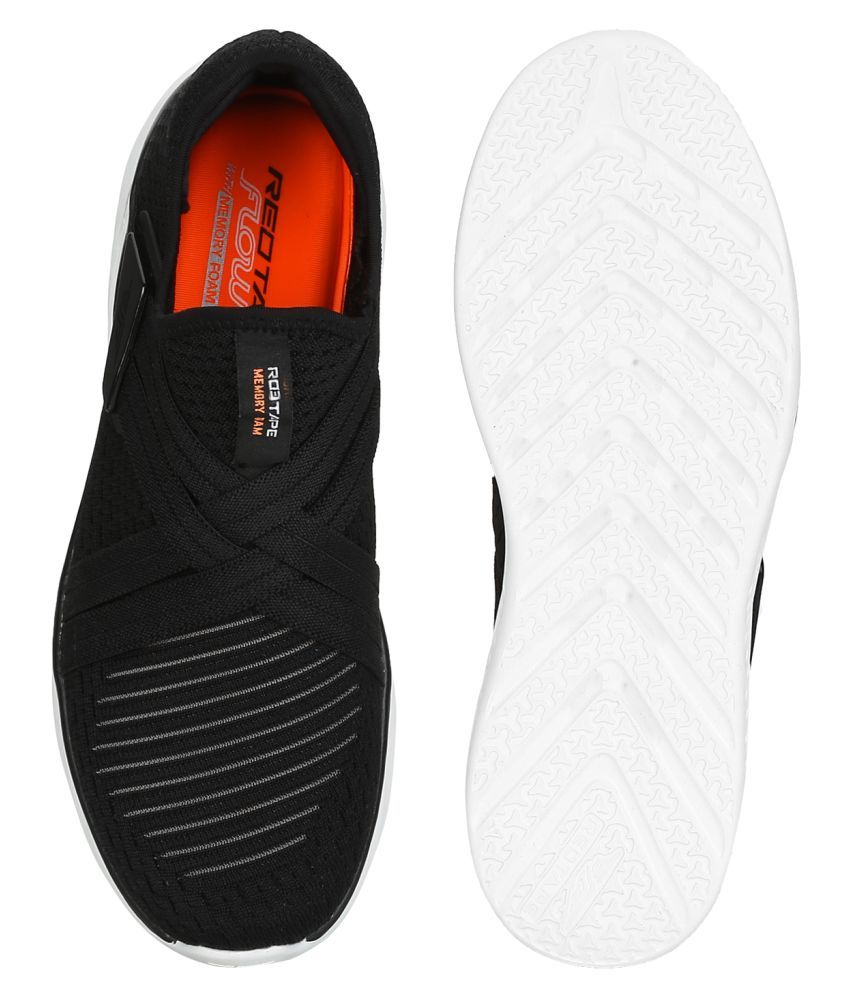 red tape men's black nordic walking shoes