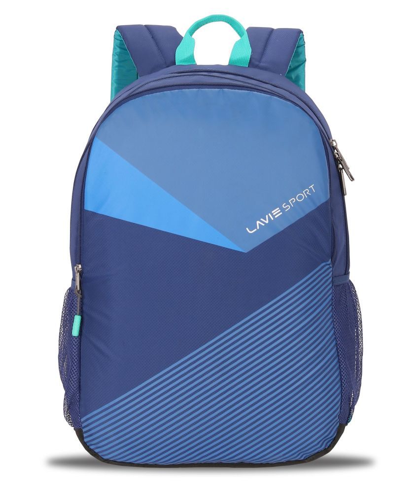 LAVIE SPORT Blue Backpack 34 Ltrs College Bags Office Bags Shoulder ...