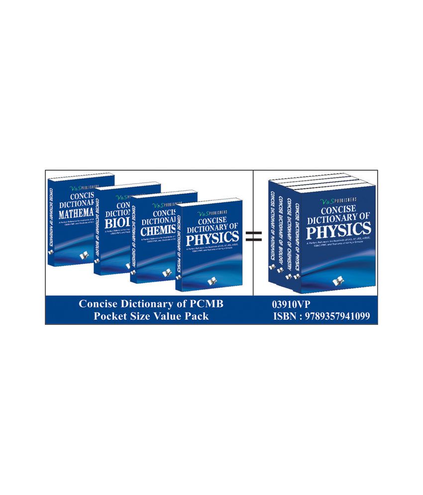     			Concise Dictionary Of PCMB Pocket Size Value Pack