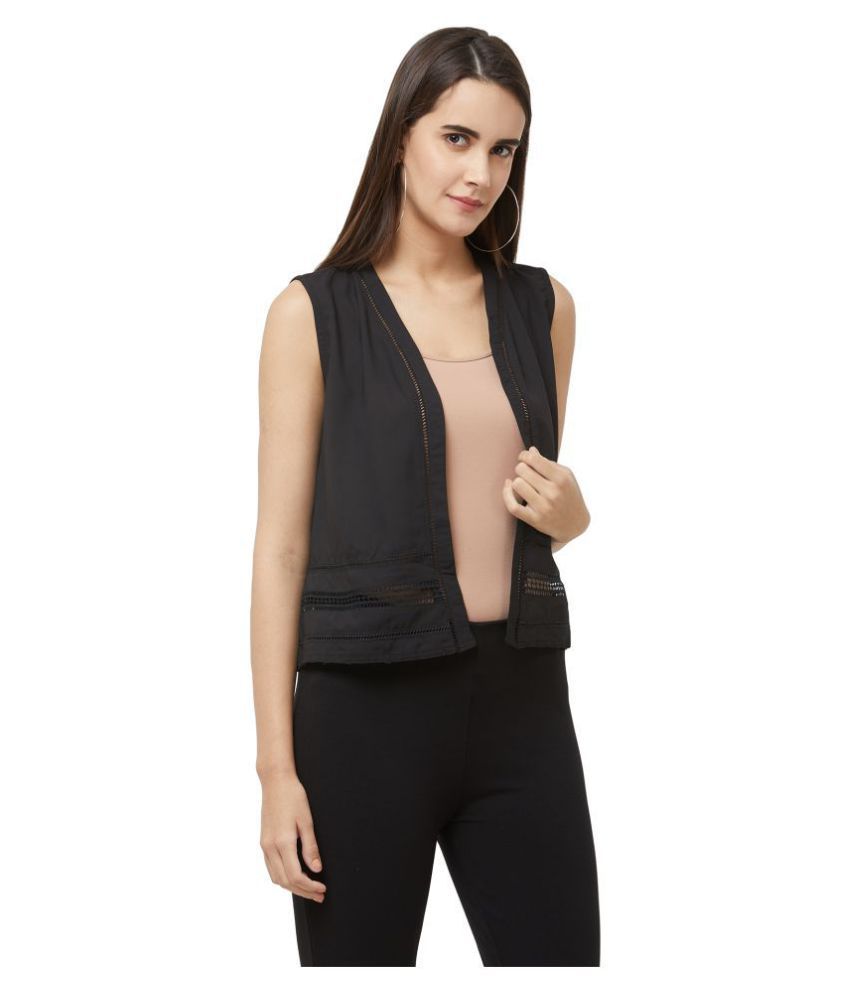 Buy 109 F Polyester Blend Shrugs - Black Online at Best Prices in India ...