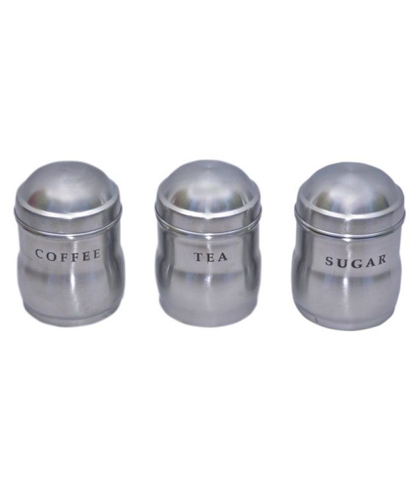     			Dynore Maharaja canisters Steel Tea/Coffee/Sugar Container Set of 3 750 mL