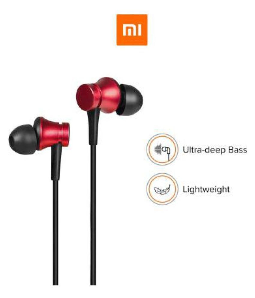 MI Basic with Ultra deep bass In Ear Wired With Mic Headphones/Earphones