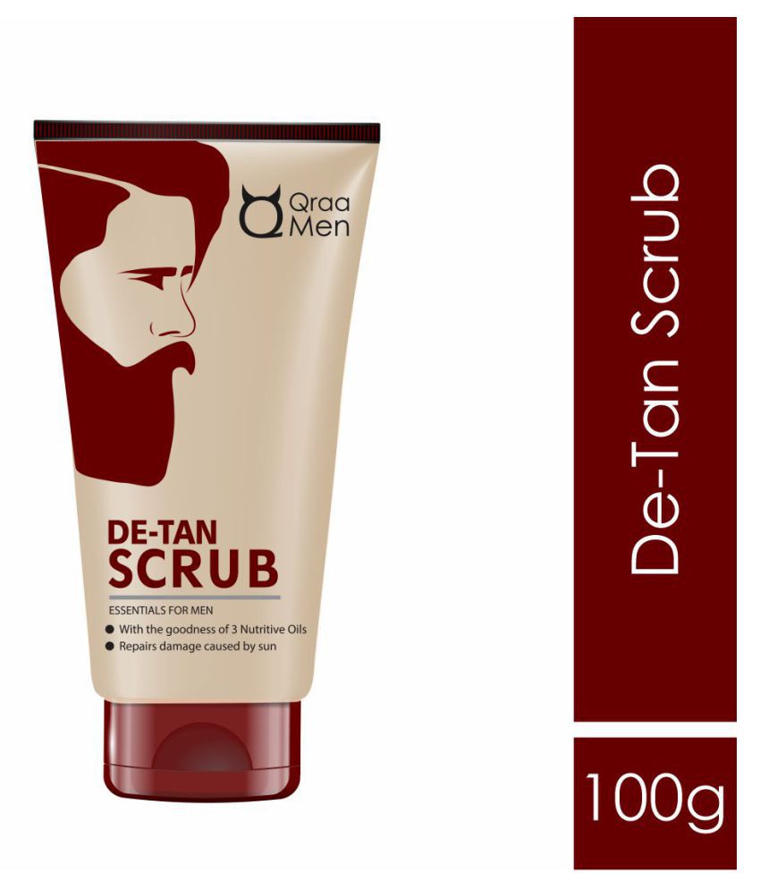 Qraa De-Tan Scrub For Men Facial Scrub 100 g