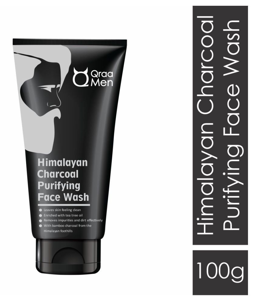 Qraa Himalyan Charcoal Purifying Face Wash For Men Face Wash 100 g