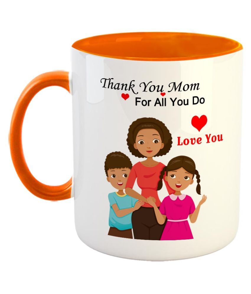 FABTODAY Thank You Mom For All You Do Coffee Mug Best Gift for Mom