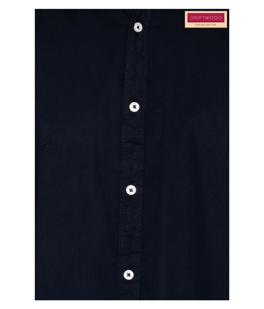 DRIFTWOOD by Vishal Mega Mart Cotton Blend Blue Shirt Buy DRIFTWOOD