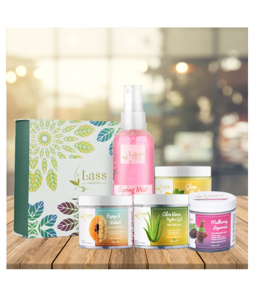 Lass Naturals FACIAL CARE ESSENTIAL KIT (Home Facial), Sulphate Free