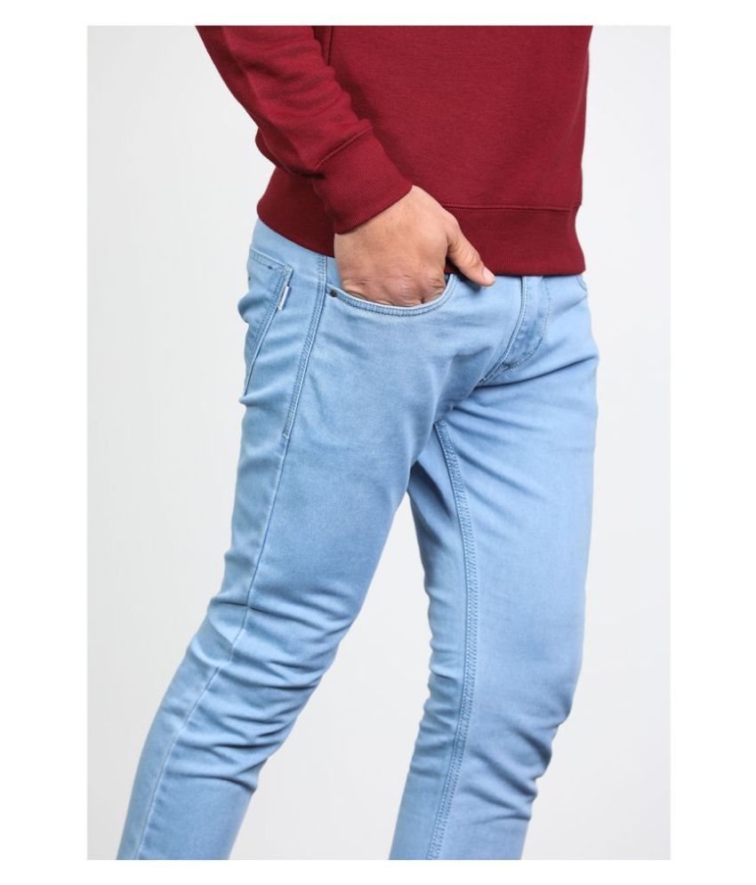 light blue slim jeans