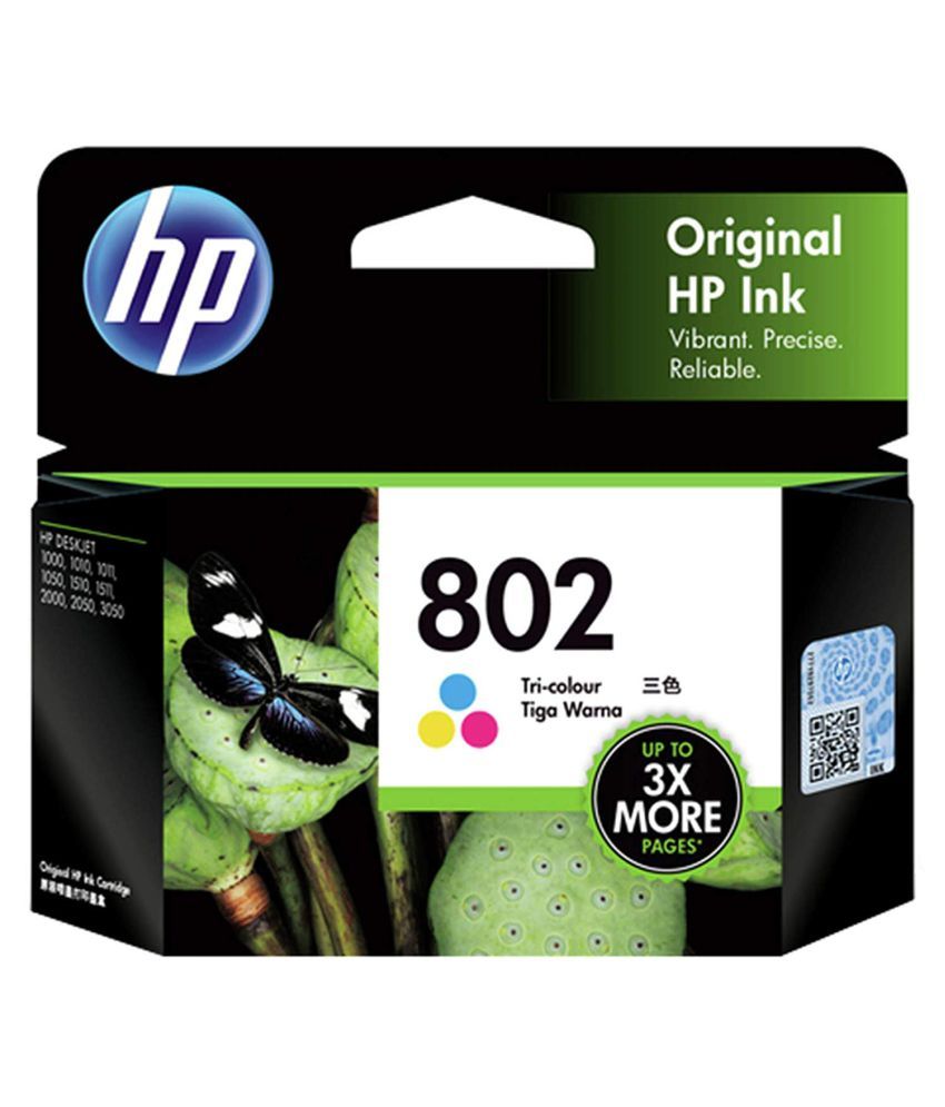 HP 802 Ink Cartridge - Tri color: Buy Online at Best Price ...