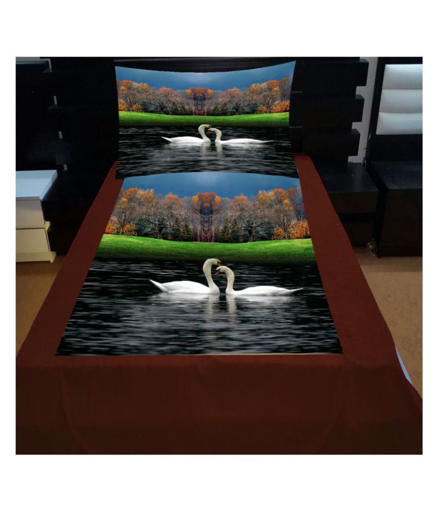     			Home Style Velvet Single Bedsheet with 1 Pillow Cover ( 226 cm x 152 cm )