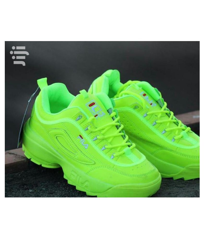 dark green fila shoes