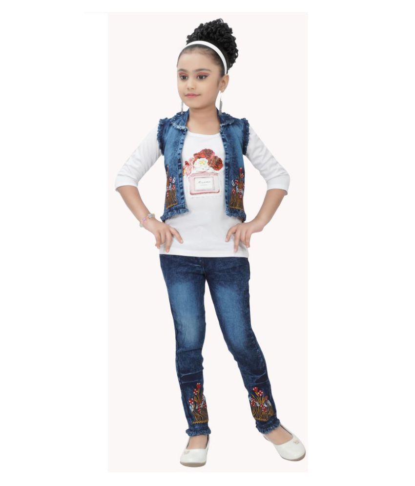 jeans top for girl snapdeal