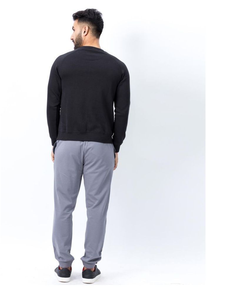 grey cotton joggers mens