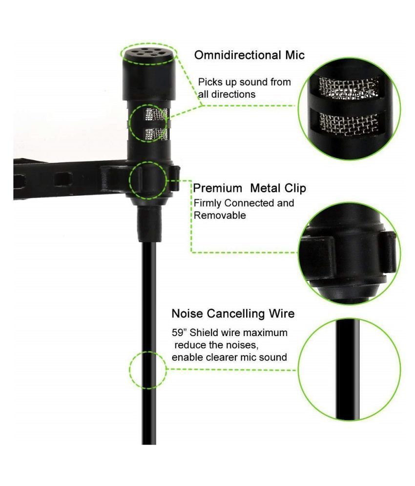 New Design Mini Condenser Microphone Recording Live Lapel Lavalier