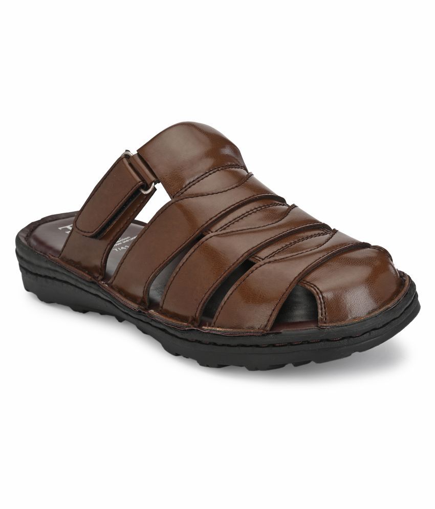 synthetic leather sandals