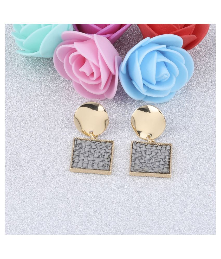     			SILVER SHINE Gold Plated Charm Designer Earring For Women Girl