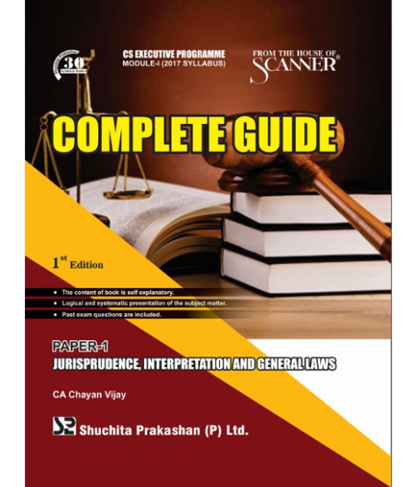 CS Executive Programme Module - I (2017 Syllabus) Paper - 1 ...