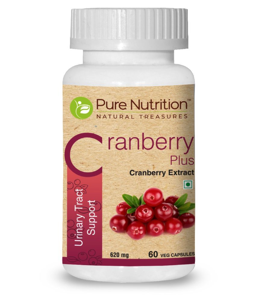 Pure Nutrition Cranberry Plus - 60 Caps 620 mg Vitamins Capsule: Buy ...