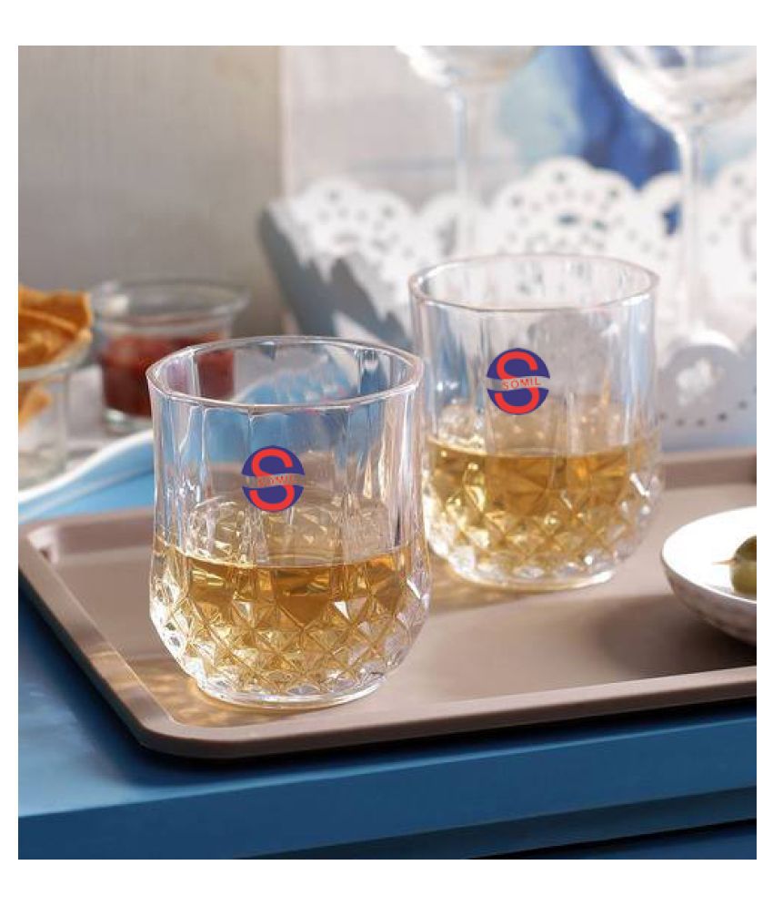     			Somil whisky  Glasses Set,  200 ML - (Pack Of 2)
