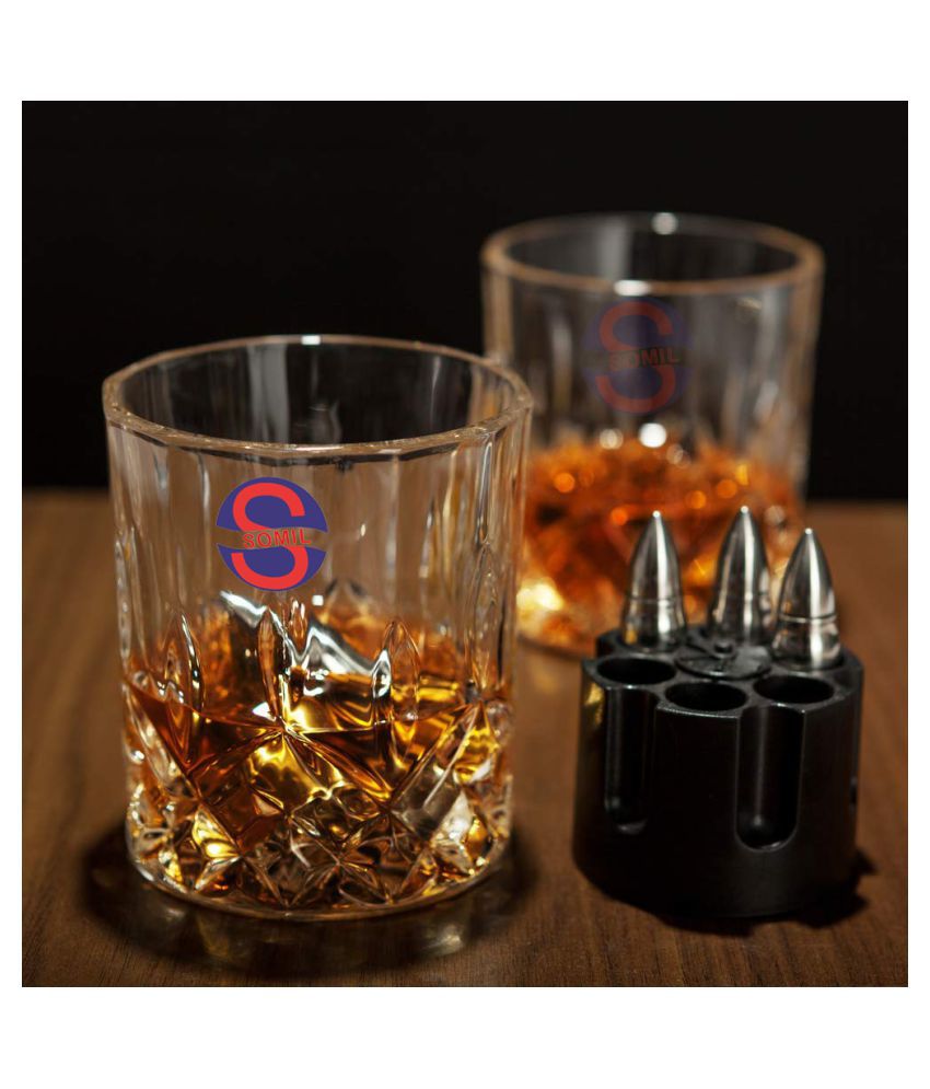     			Somil Whisky  Glasses Set,  200 ML - (Pack Of 2)