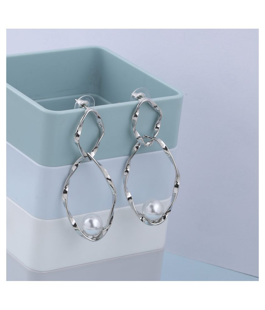     			SILVER SHINE  Delicated Party Wear Stylish Earring For Girl Women