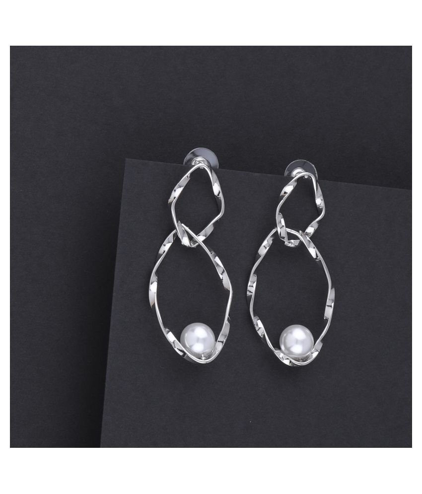     			SILVER SHINE  Delicated Party Wear Stylish Earring For Girl Women