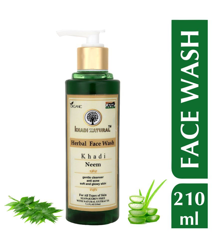 khadi natural neem and tea tree face wash