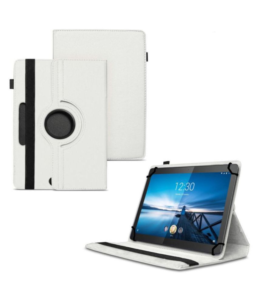 Lenovo Tab M10 X605l Flip Cover By Tgk White Cases Covers Online At Low Prices Snapdeal India