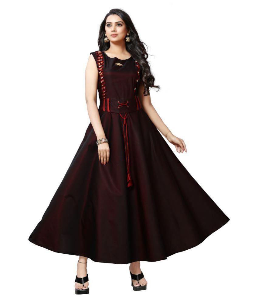 brown gown design
