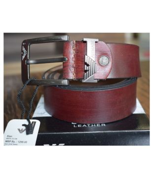 giorgio armani leather belt