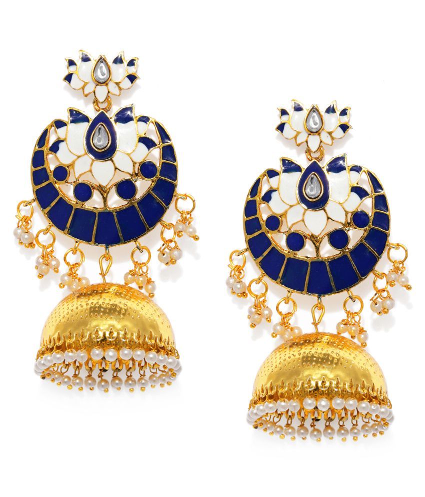     			Sukkhi Glitzy Meenakari Gold Plated Pearl Jhumki Earring for Women