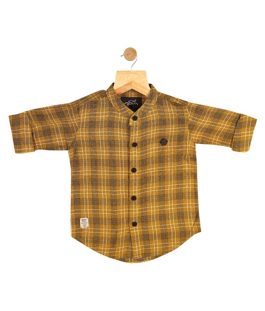 baby boy mustard shirt
