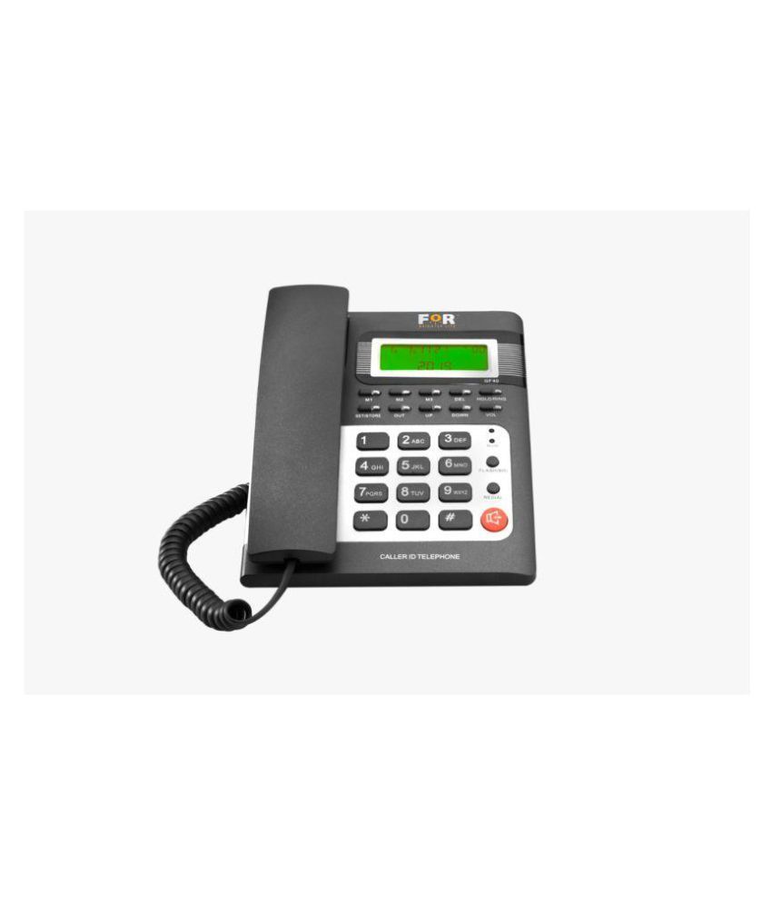 Buy For GF40 Corded Landline Phone ( Grey ) Online at Best Price in
