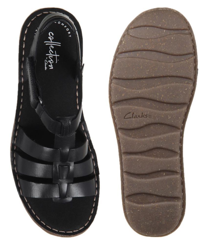 clarks black suede flats