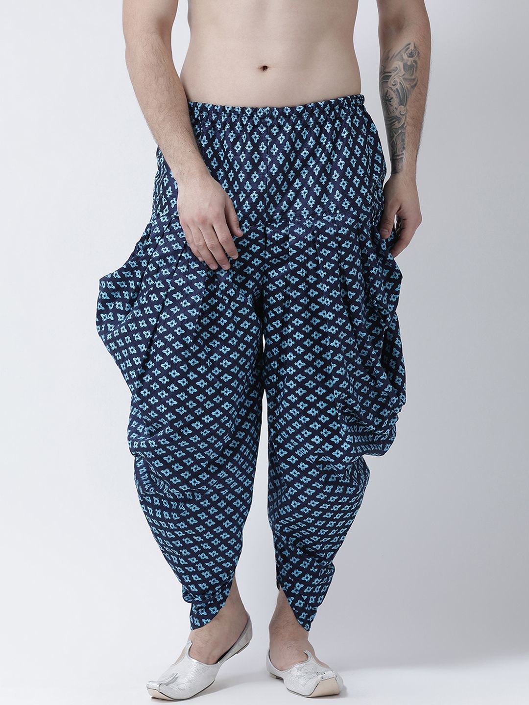     			Deyann Blue Dhoti