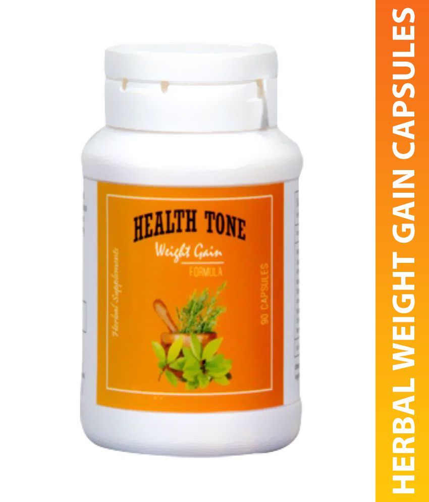 Health Tone Weight Gain Formula Regular(1 Bottle = 90 Caps), 100 gm