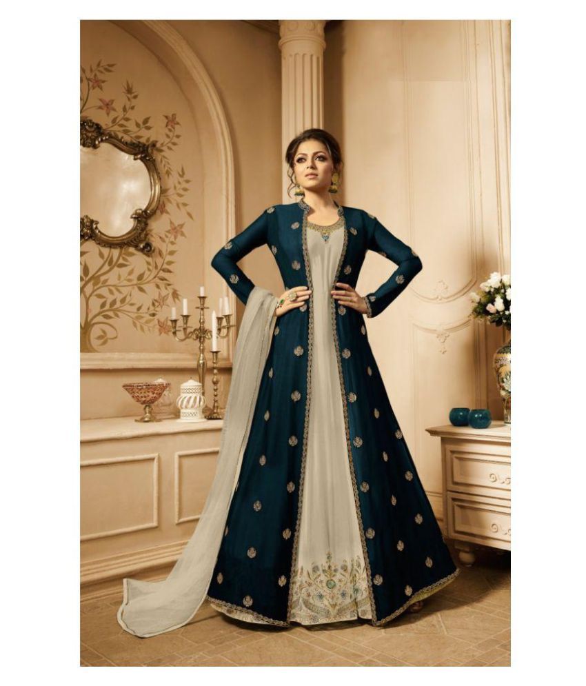 grey ethnic wear
