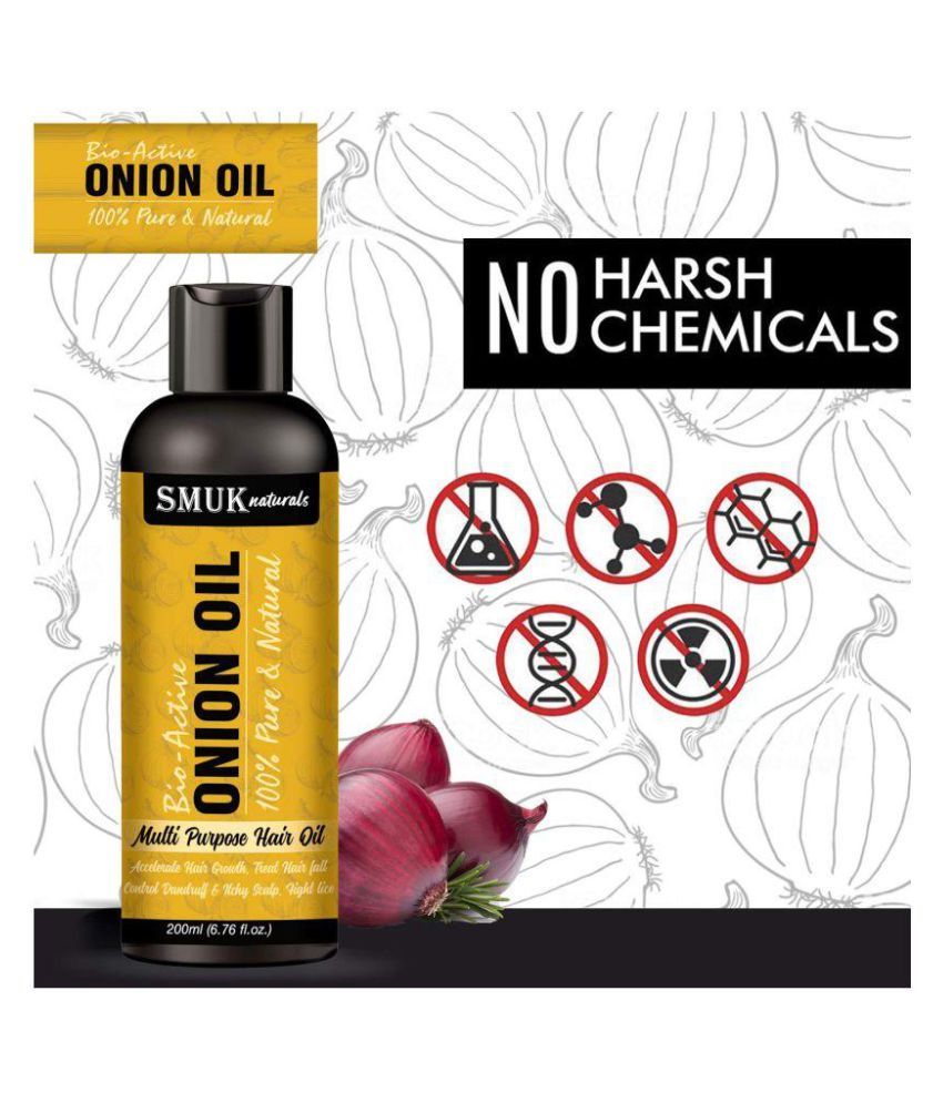 SMUK Onion Oil for Hair Regrowth and Intensive Hair Fall ...