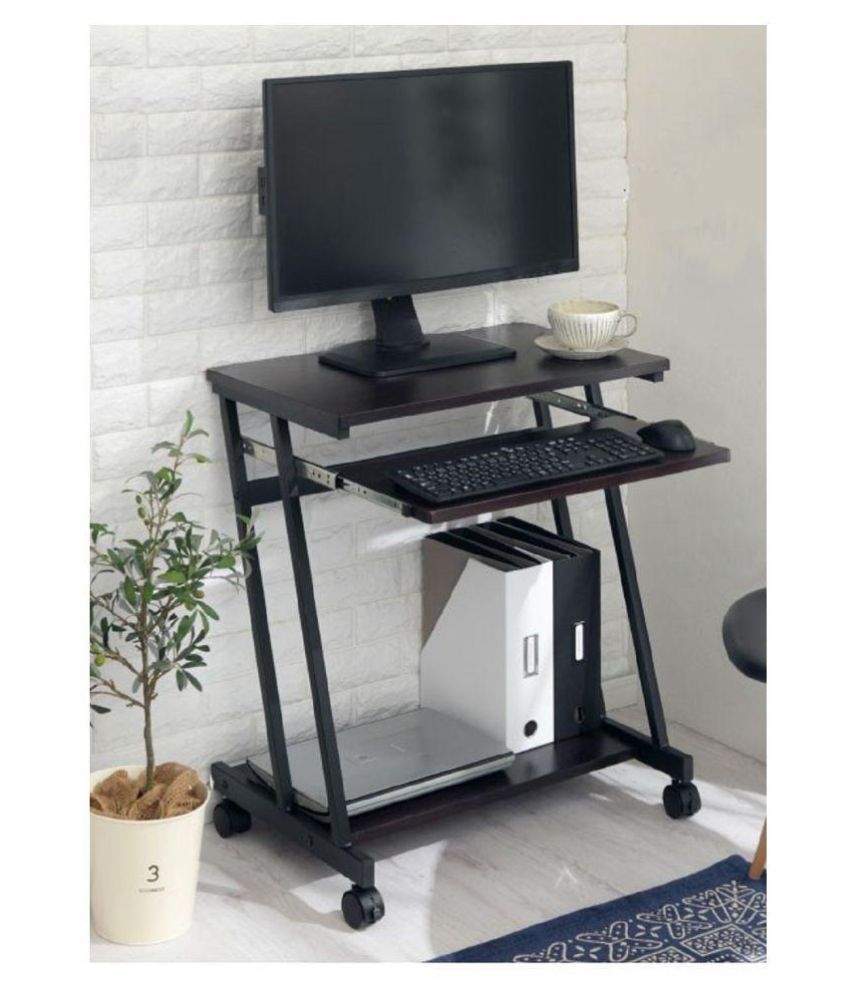 Innofur Trapezi Pc Desk Black With Castor Computer Table With Castor Computer Desk With Castor Buy Innofur Trapezi Pc Desk Black With Castor Computer Table With Castor