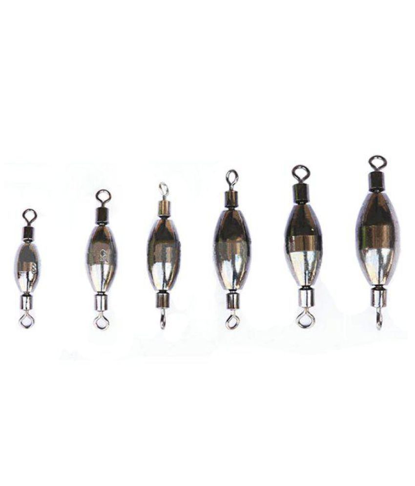 Freshwater Sea Fishing Lead Weights Sinkers with Snap Swivels Buy