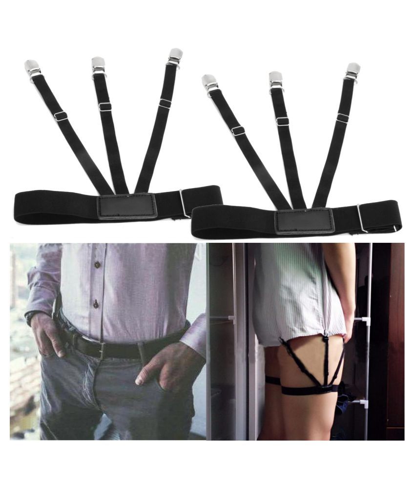 1pair Male Shirt Garters Stays Business Suspenders Braces Men S