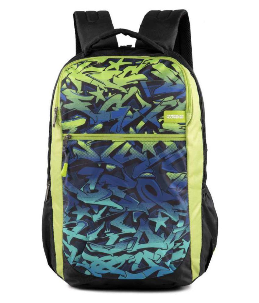 American Tourister TANGO NXT 01 BLACK LIME 35 L Backpack Buy American