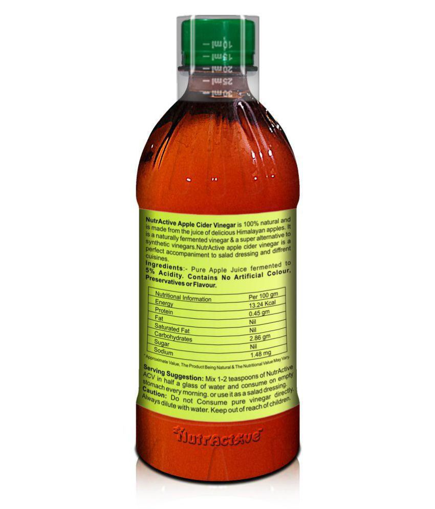 NutrActive Filtered Apple Cider Vinegar | 100% Natural ...