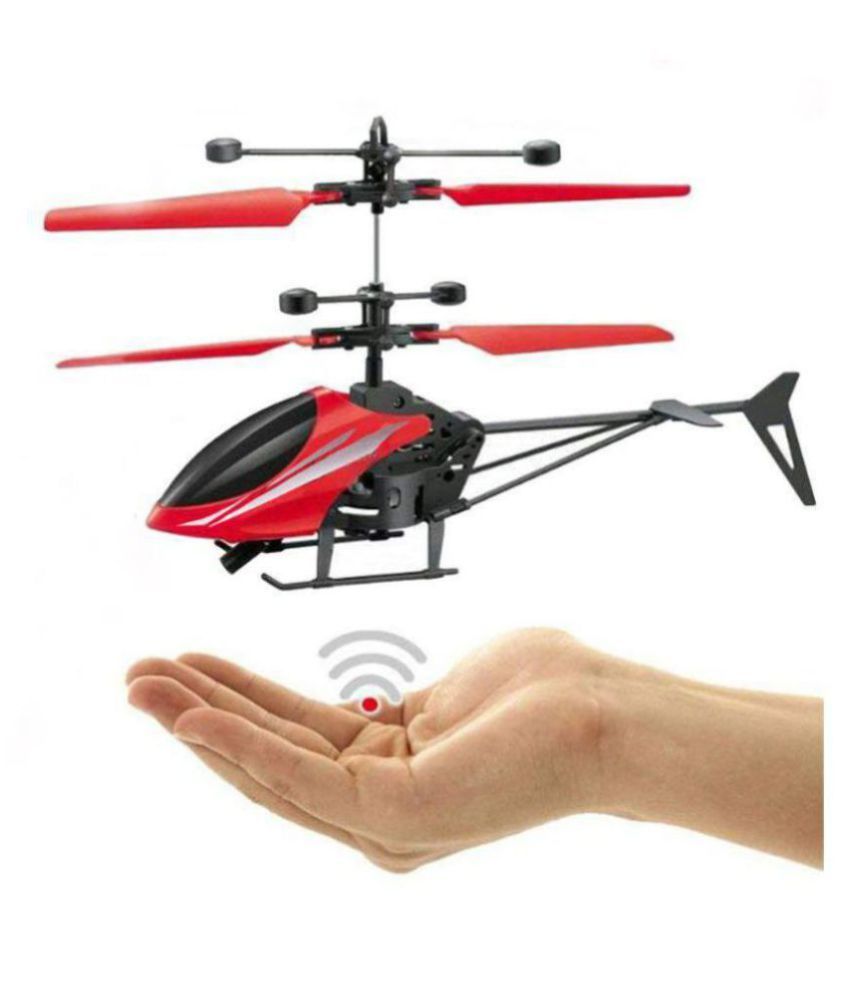 hand induction control flying helicopter