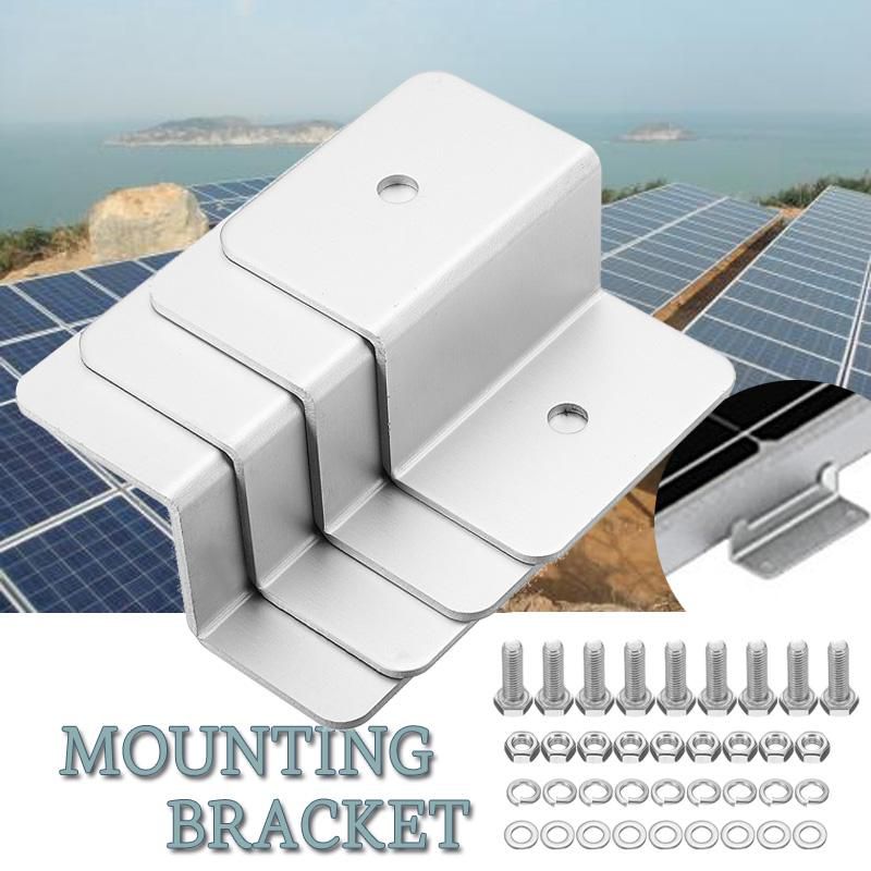 4PC Solar Panel Z Bracket Mounting Mounts Kit Set For RV Boat Off Grid Roof Wall Price in India