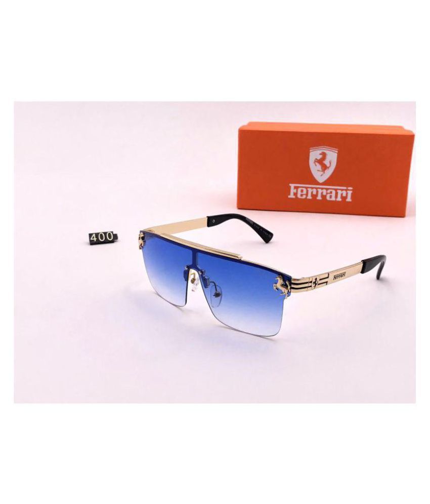 FERRARI EYEWEAR Blue Square Sunglasses ( F9510 ) - Buy FERRARI EYEWEAR ...